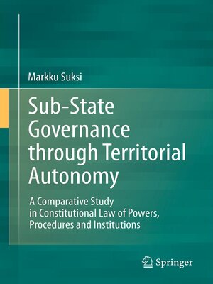 cover image of Sub-State Governance through Territorial Autonomy